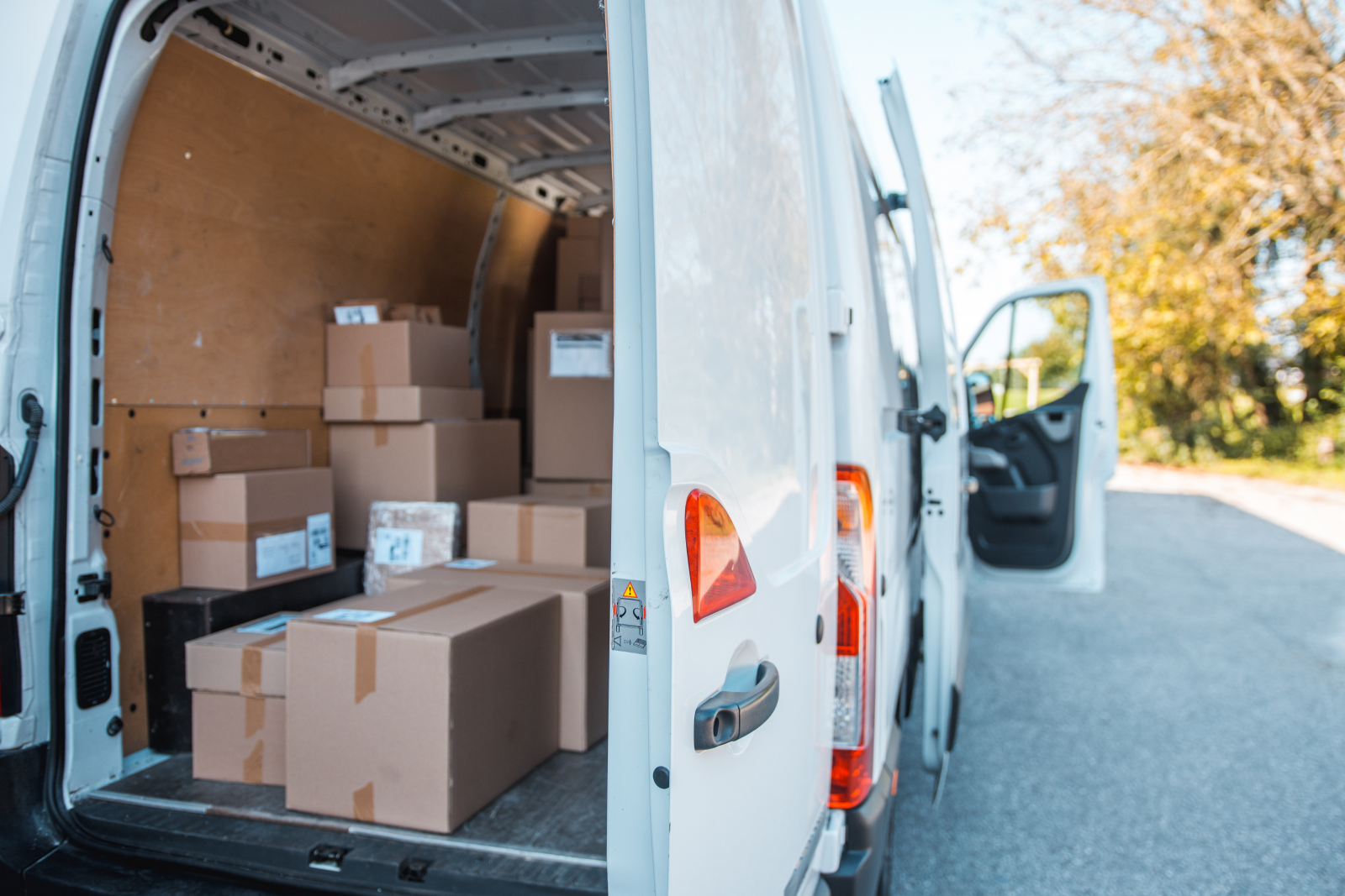 Hire Van full with boxes