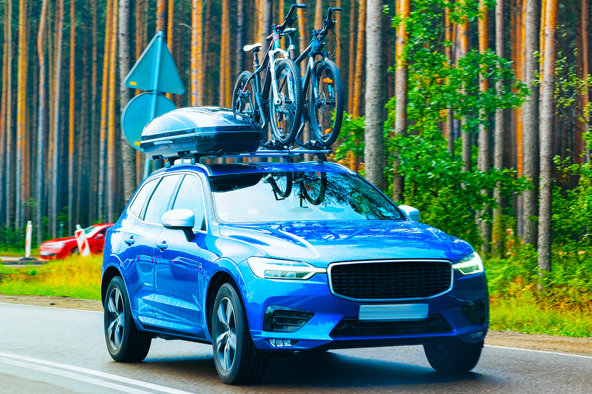 Roof Rack and Bikes on Roof